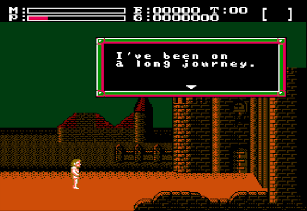 Screencap of Faxanadu video game